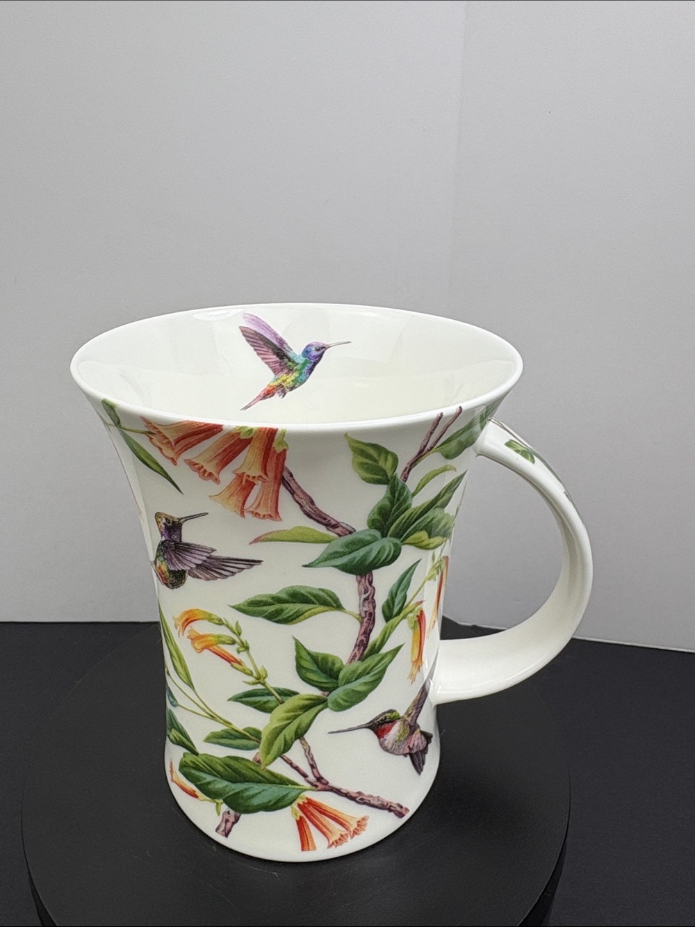 Dunoon Floral Hummingbird Mug Design By Dave Broadhurst Retired